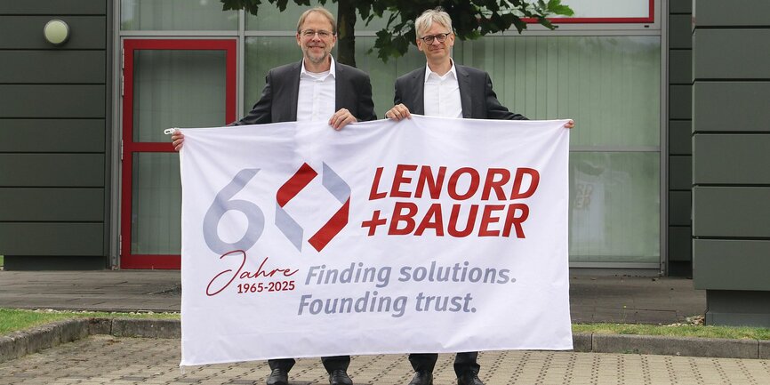 Dr. Matthias Lenord und Dr. Rudo Grimm - 60 Jahre Lenord+Bauer Dr. Matthias Lenord und Dr. Rudo Grimm - 60 Jahre Lenord+Bauer