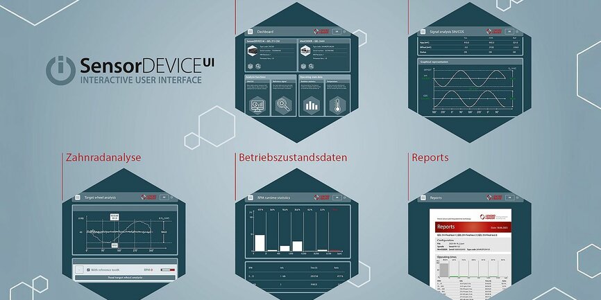 Benutzeroberfläche SensorDEVICE UI